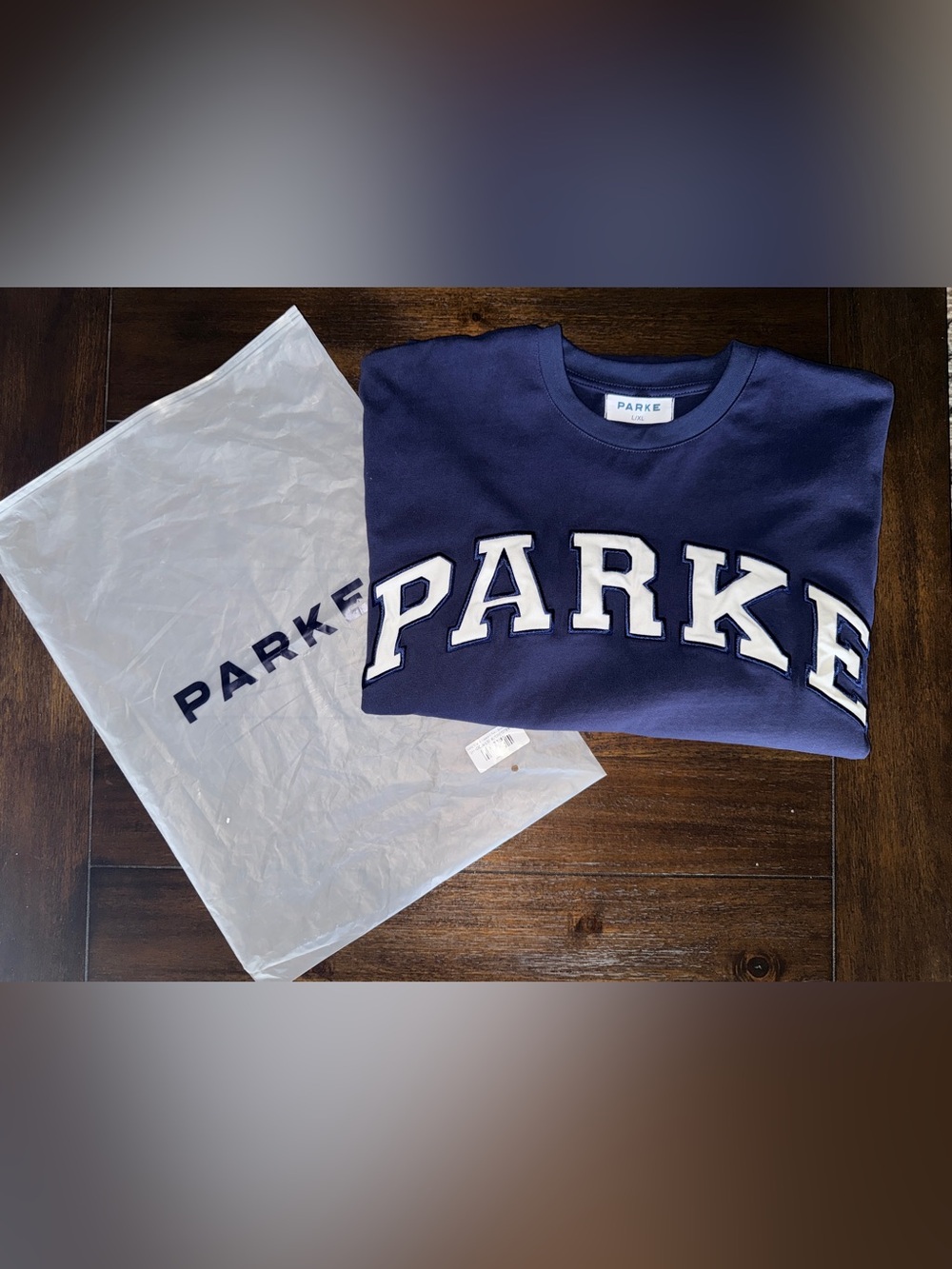 NWOT - PARKE Layered Varsity Long Sleeve Shirt - Size - L/XL - SOLD OUT ONLINE